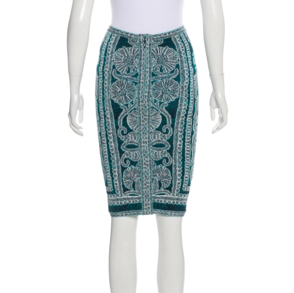 Herve Leger Tempes Bodycon Skirt - Picture 3 of 3